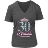 Image of VnSupertramp Thirty and Fabulous V-Neck Shirt Plus Size XL-4XL 30th Birthday