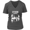 Image of VnSupertramp Upside Down Women V-Neck T-Shirt Plus Size XL-4XL Great Tees For Stranger Things Fan Movie TV Show