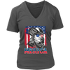 Image of VnSupertramp 4th Of July Benjamin Franklin Graphic Funny Women V-Neck T-Shirt Plus Size XL-4XL Merica Patriotic Gift - D2