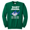Image of Official VnSupertramp Baby Shark Youth Crewneck Sweatshirt Doo Doo Doo Apparel