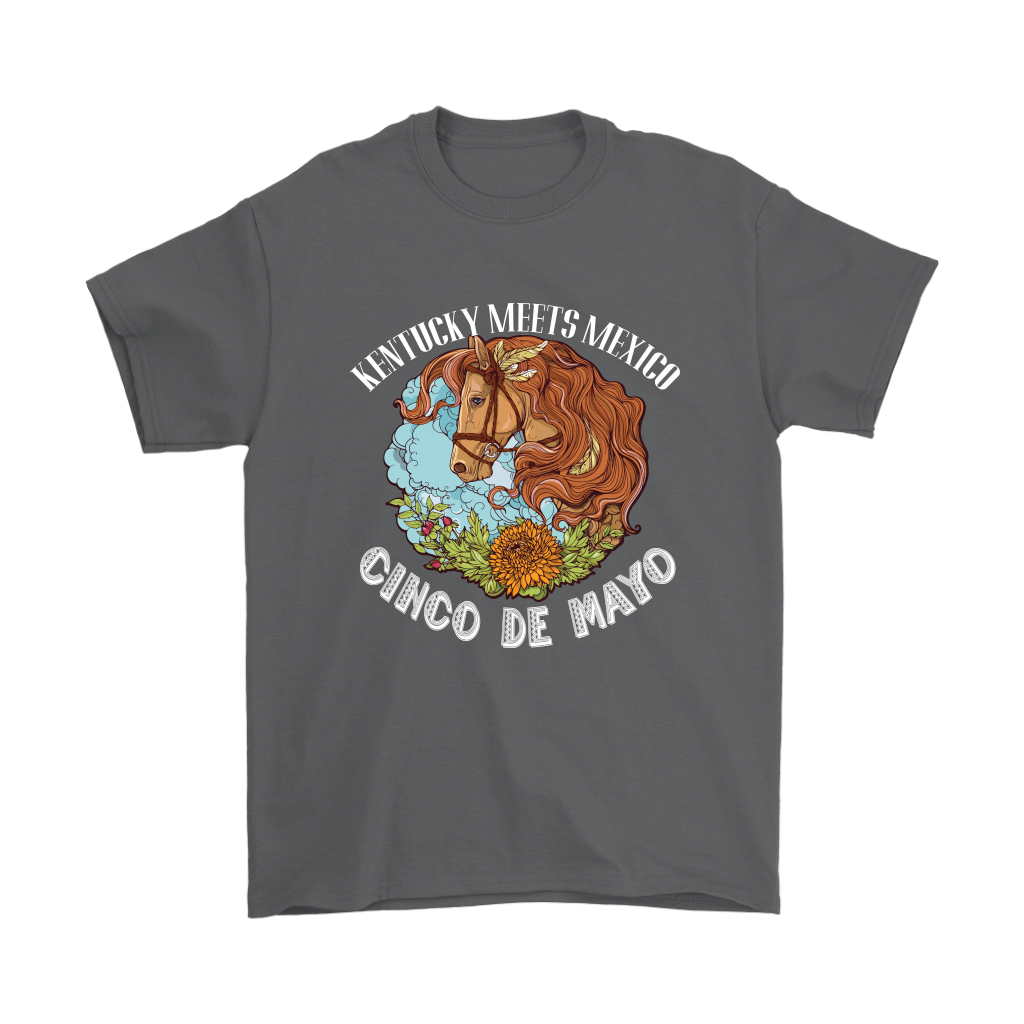 VnSupertramp Cinco de Mayo Kentucky Horse Race Men T-Shirt Plus Size XL-5XL Sombrero Derby Mexico - D2