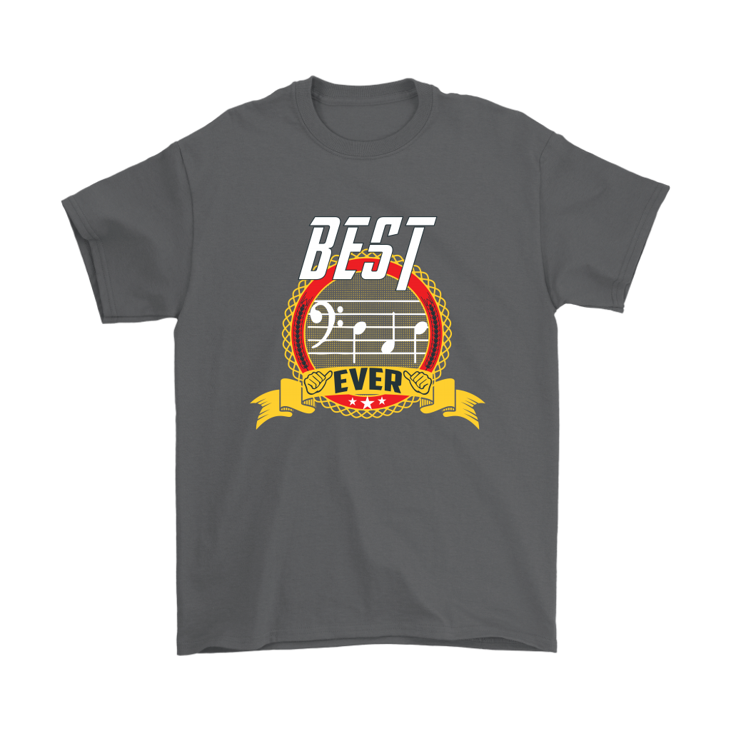 VnSupertramp Best Dad Ever Clef Note Musician Lover Men Shirt Plus Size XL-5XL Father's Day Dad Gift From Wife Kids - D2