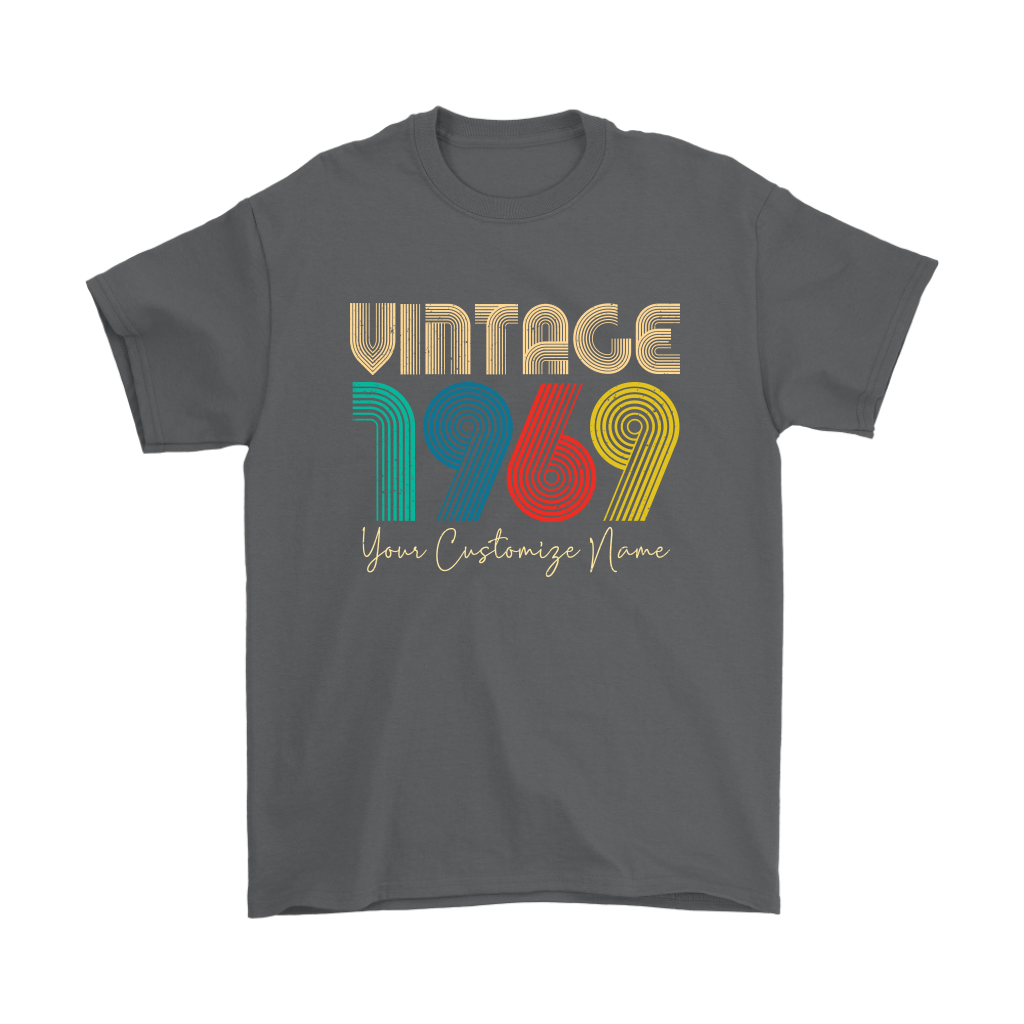VnSupertramp Classic Vintage Men Shirt Personalized Name 50th Old Birthday Gift - D1
