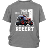 Image of VnSupertramp Personalized Monster Truck Car Birthday Youth T-Shirt Kids Boy Son - D1