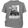 Image of VnSupertramp Personalized Monster Truck Car Birthday Youth T-Shirt Kids Boy Son - D4