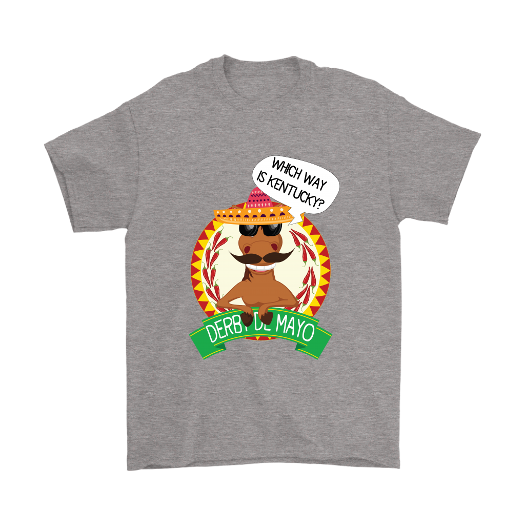 VnSupertramp Cinco de Mayo Kentucky Horse Race Men T-Shirt Plus Size XL-5XL Sombrero Derby Mexico - D3