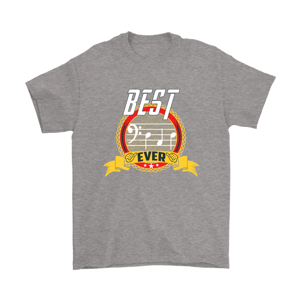 VnSupertramp Best Dad Ever Clef Note Musician Lover Men Shirt Plus Size XL-5XL Father's Day Dad Gift From Wife Kids - D2