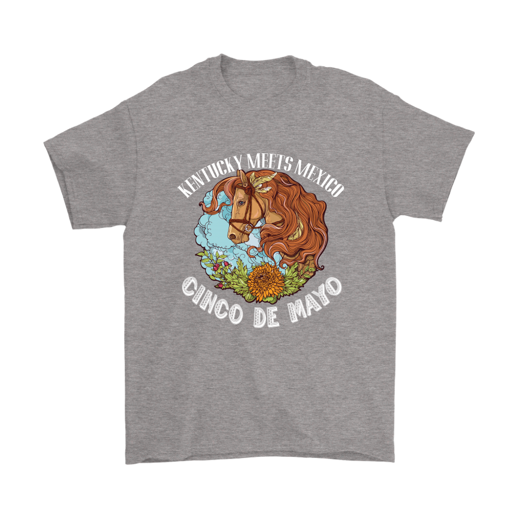 VnSupertramp Cinco de Mayo Kentucky Horse Race Men T-Shirt Plus Size XL-5XL Sombrero Derby Mexico - D2
