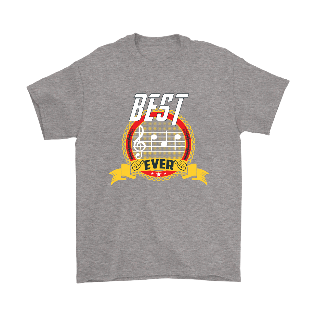 VnSupertramp Best Dad Ever Clef Note Musician Lover Men Shirt Plus Size XL-5XL Father's Day Dad Gift From Wife Kids - D1