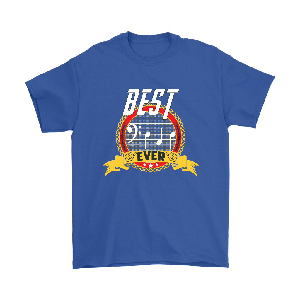 VnSupertramp Best Dad Ever Clef Note Musician Lover Men Shirt Plus Size XL-5XL Father's Day Dad Gift From Wife Kids - D2