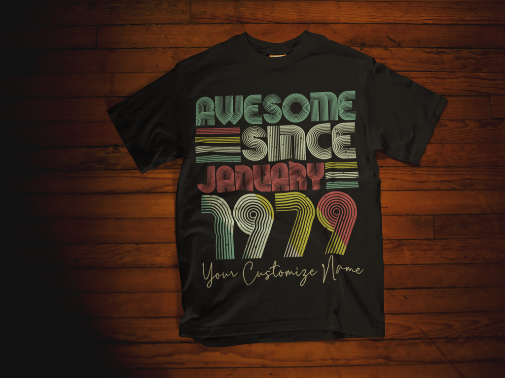 VnSupertramp Classic Vintage Men Shirt Personalized Name 40th Old Birthday Gift - D2