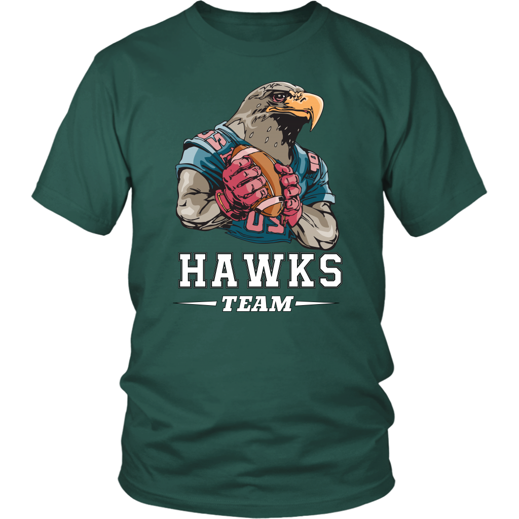 VnSupertramp Personalized Hawks Mascot Team Men Women Football T-Shirt Plus Size XL-4XL - For Seattle Seahawks Fans
