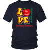 Image of VnSupertramp Personalized Love Apple Women Men Teacher T-Shirt - Custom Name, School, Grade on Tee Gift