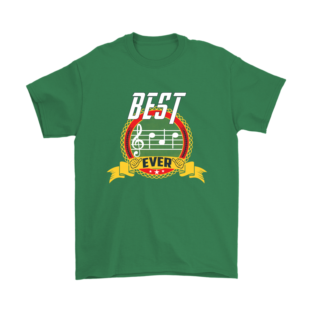 VnSupertramp Best Dad Ever Clef Note Musician Lover Men Shirt Plus Size XL-5XL Father's Day Dad Gift From Wife Kids - D1