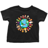 Image of VnSupertramp Children Around The World Toddler T-Shirt For Boys Girls Happy Earth Day Tee 2019