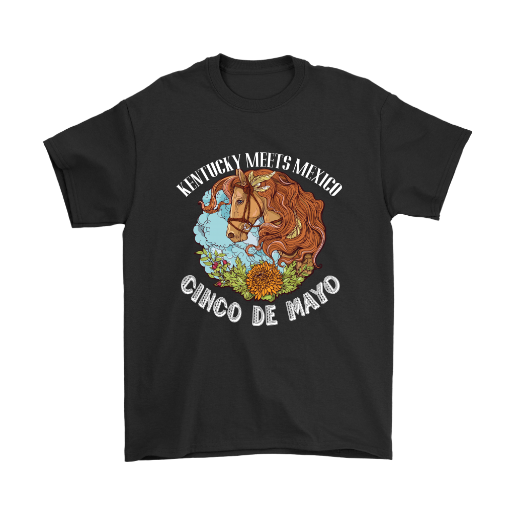 VnSupertramp Cinco de Mayo Kentucky Horse Race Men T-Shirt Plus Size XL-5XL Sombrero Derby Mexico - D2