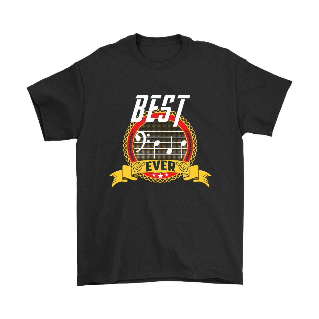 VnSupertramp Best Dad Ever Clef Note Musician Lover Men Shirt Plus Size XL-5XL Father's Day Dad Gift From Wife Kids - D2