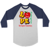 Image of VnSupertramp Personalized Love Apple Women Men Raglan Teacher T-Shirt - Custom Name, School, Grade on Tee Gift