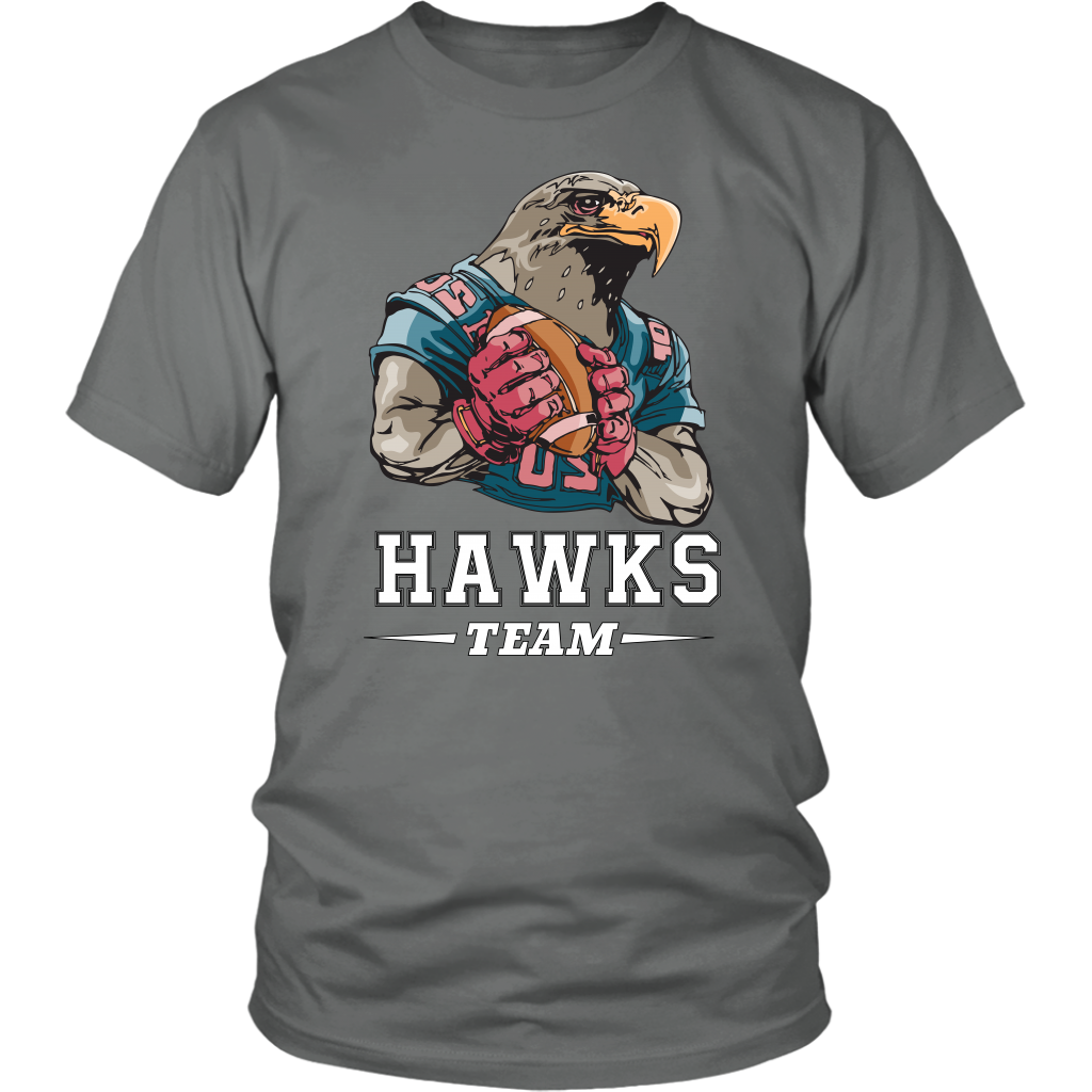 VnSupertramp Personalized Hawks Mascot Team Men Women Football T-Shirt Plus Size XL-4XL - For Seattle Seahawks Fans