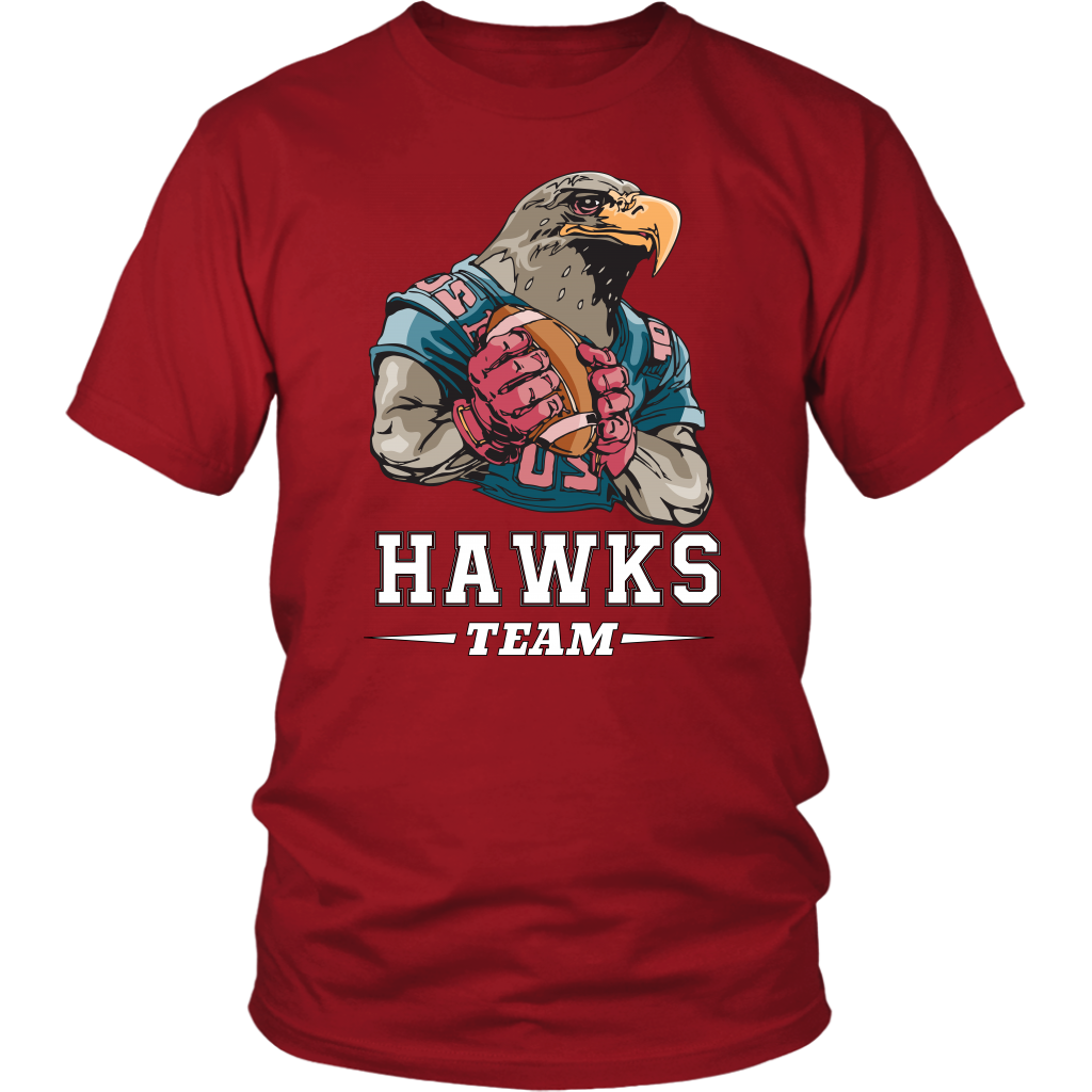 VnSupertramp Personalized Hawks Mascot Team Men Women Football T-Shirt Plus Size XL-4XL - For Seattle Seahawks Fans
