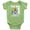 Image of Official VnSupertramp Baby Shark Doo Doo Doo Personalized Name and Age Onesie Birthday Party Gift for Kids - D3