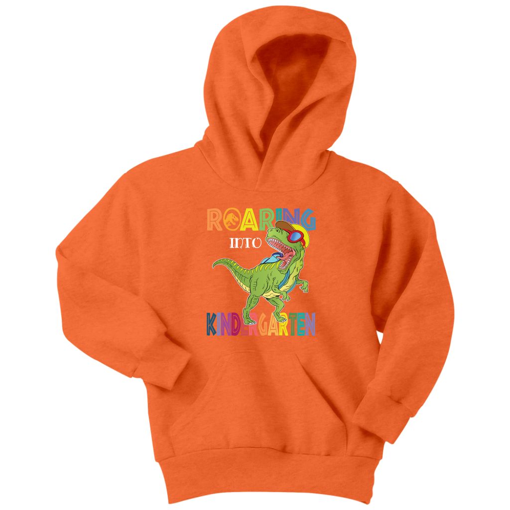 VnSupertramp Roaring Kindergarten Dinosaur T-Rex Youth Hoodie Back to School
