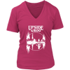 Image of VnSupertramp Upside Down Women V-Neck T-Shirt Plus Size XL-4XL Great Tees For Stranger Things Fan Movie TV Show