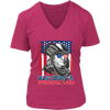 Image of VnSupertramp 4th Of July Benjamin Franklin Graphic Funny Women V-Neck T-Shirt Plus Size XL-4XL Merica Patriotic Gift - D2