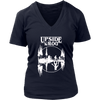 Image of VnSupertramp Upside Down Women V-Neck T-Shirt Plus Size XL-4XL Great Tees For Stranger Things Fan Movie TV Show