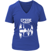Image of VnSupertramp Upside Down Women V-Neck T-Shirt Plus Size XL-4XL Great Tees For Stranger Things Fan Movie TV Show