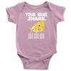 Image of VnSupertramp Baby Brother Sister Shark Personalized Name Onesie Birthday Gift-D4