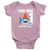 Image of Official VnSupertramp Baby Shark Doo Doo Doo Personalized Name and Age Onesie Birthday Party Gift for Kids - D3