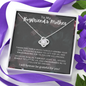to My Boyfriend’s Mom Gift Necklace with Message Card and Gift Box