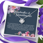 Grandmother & Granddaughter Necklace Gift, Granddaughter Birthday Gift, Necklace from Grandmother with Thoughtful Message Card, Granddaughter Jewelry from Grandma, Gifts for Girls