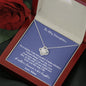 To My Daughter Love Knot Necklace Gift - Birthday Present, Mother Daughter Jewelry, Gift for Daughter from Mom Customize Message Card