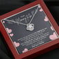 Mommy, Love You From Your Tummy Love Knot Necklace | Pregnancy Gift for Mommy | Gift for Mommy from Baby Bump | Mom Necklace Customize Message Card