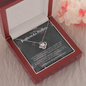 to My Boyfriend’s Mom Gift Necklace with Message Card and Gift Box
