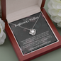 to My Boyfriend’s Mom Gift Necklace with Message Card and Gift Box