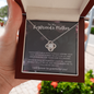 to My Boyfriend’s Mom Gift Necklace with Message Card and Gift Box