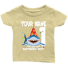 Image of VnSupertramp Baby Brother Sister Shark Doo Doo Doo Personalized Name and Age Birthday Infant T-Shirt Gift - D3