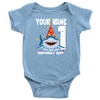 Image of Official VnSupertramp Baby Shark Doo Doo Doo Personalized Name and Age Onesie Birthday Party Gift for Kids - D3