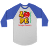 Image of VnSupertramp Personalized Love Apple Women Men Raglan Teacher T-Shirt - Custom Name, School, Grade on Tee Gift
