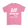 Image of VnSupertramp Dad We I Love You 3000 Three Thousand Personalized Men Shirt Plus Size XL-5XL - Custom Your Kids' Name