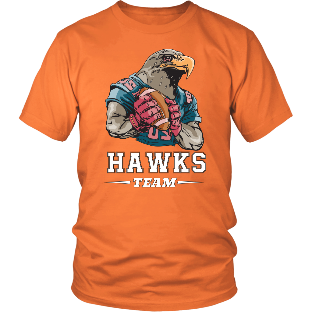 VnSupertramp Personalized Hawks Mascot Team Men Women Football T-Shirt Plus Size XL-4XL - For Seattle Seahawks Fans