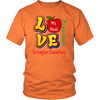 Image of VnSupertramp Personalized Love Apple Women Men Preschool Teacher T-Shirt - Custom Name, School, Grade - Back To School 1st Day of School