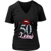 Image of VnSupertramp Fifty Licious 50th Birthday Sexy Clips Women V-Neck Shirt Plus Size XL-4XL Mother's Day Mom Gift 1969 - D2