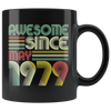 Image of VnSupertramp Vintage April May June July 40th Birthday 1979 Personalized Black Coffee Mug 11oz