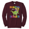 Image of VnSupertramp Roaring Kindergarten Dinosaur Youth Sweatshirt Back to School Gift
