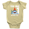 Image of Official VnSupertramp Baby Shark Doo Doo Doo Personalized Name and Age Onesie Birthday Party Gift for Kids - D3