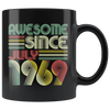 Image of VnSupertramp Vintage April May June July 50th Birthday 1969 Personalized Black Coffee Mug 11oz